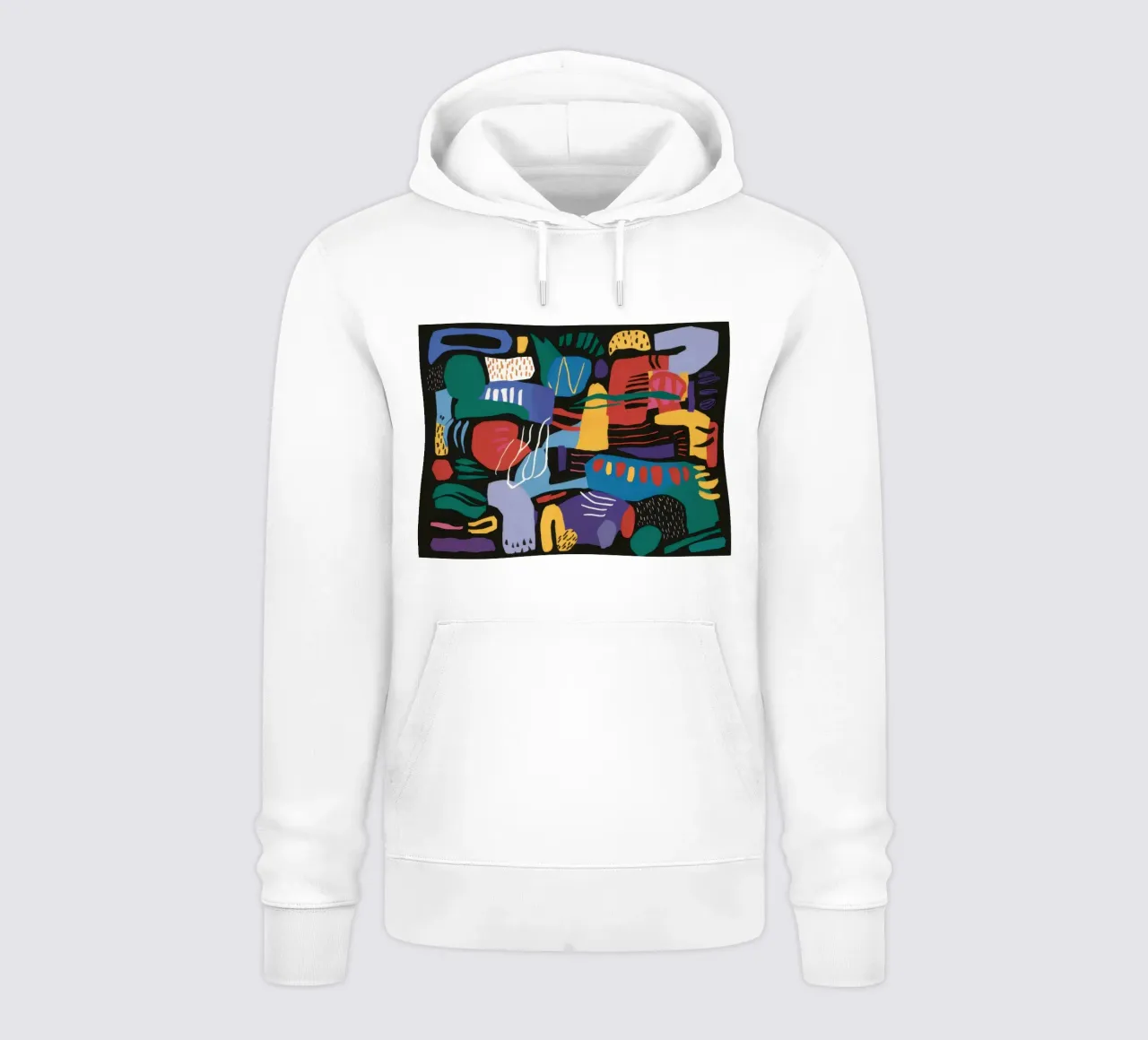 Forme cubiste di Carnevale felpa con cappuccio da Frame Aura