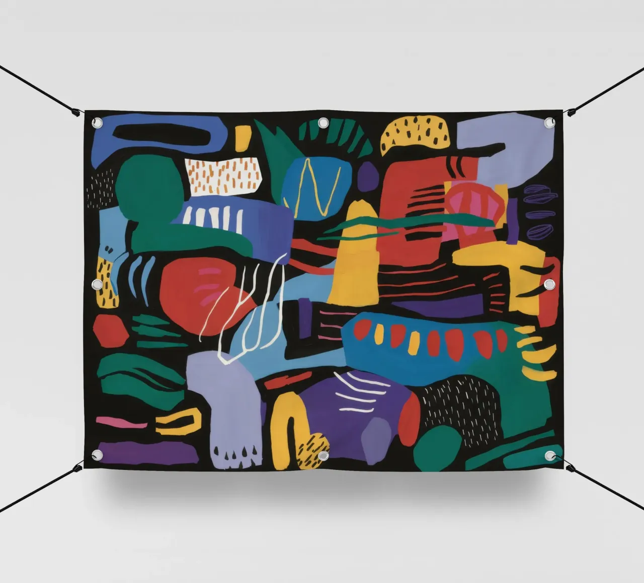 Forme cubiste di Carnevale telo in pvc da Frame Aura