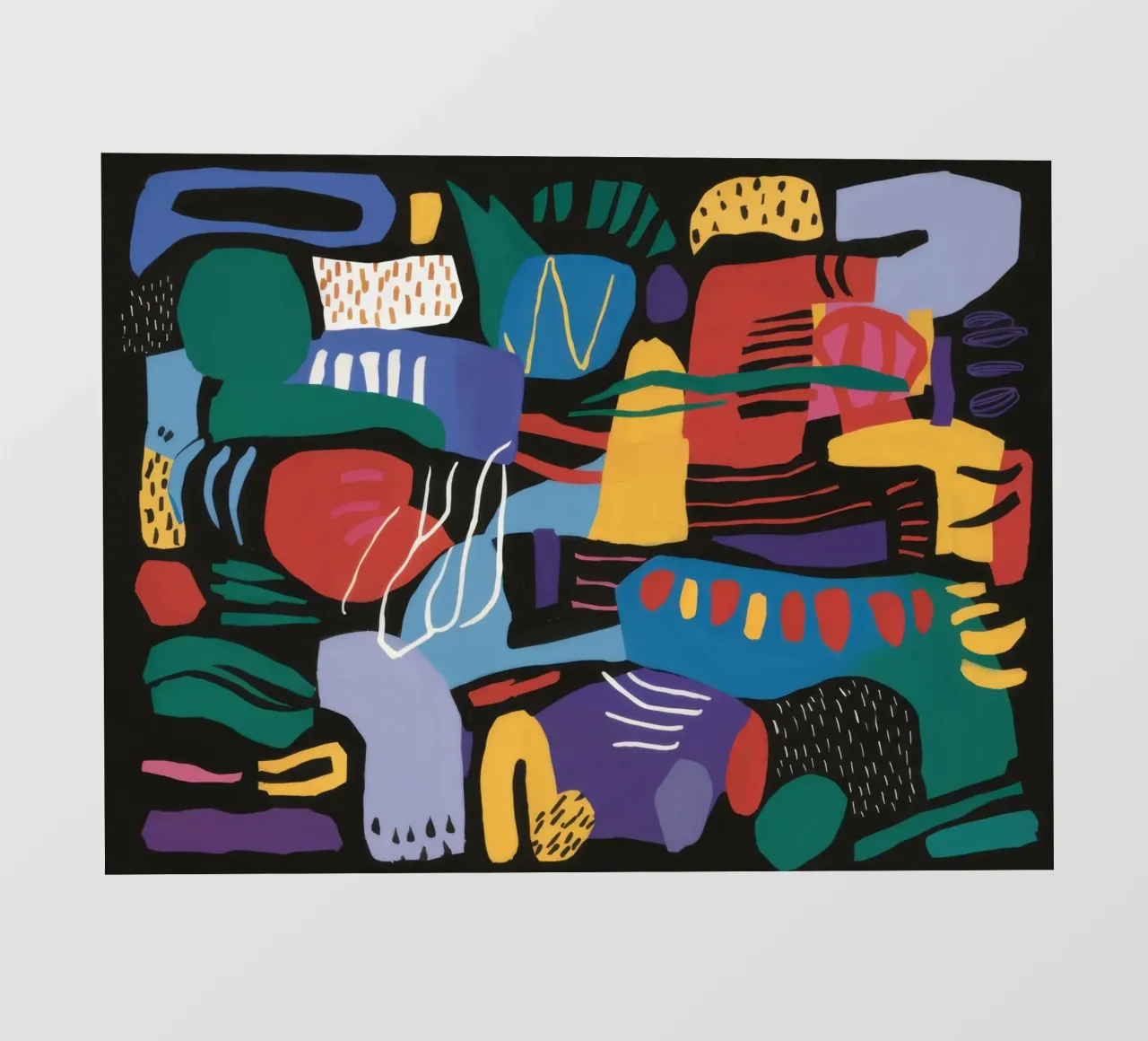Forme cubiste di Carnevale telo in pvc da Frame Aura