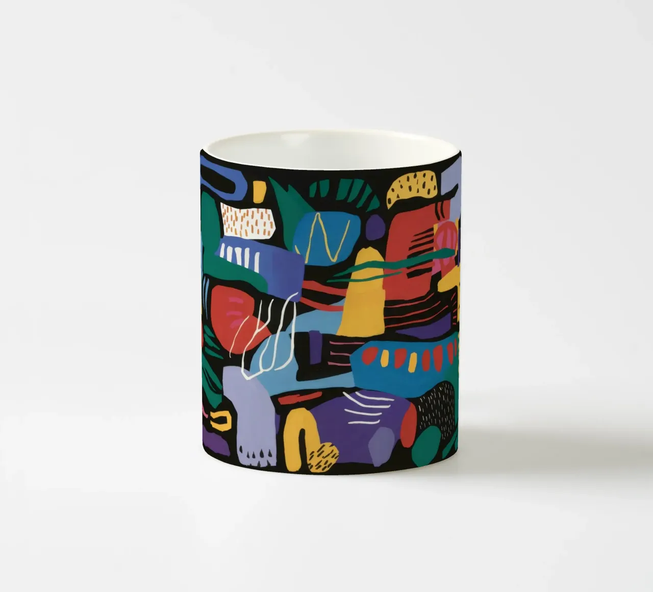 Forme cubiste di Carnevale tazza in ceramica da Frame Aura