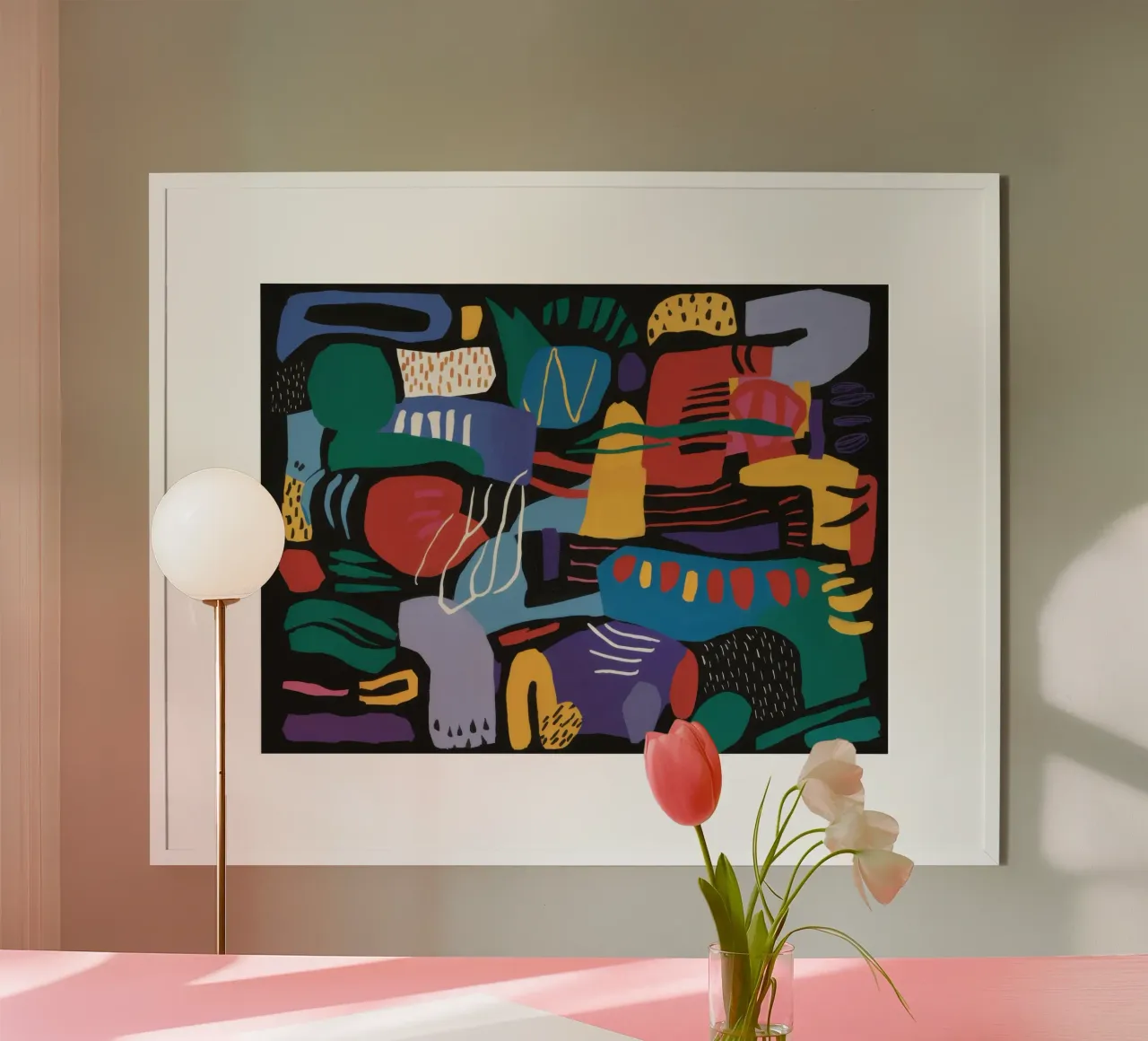 Forme cubiste di Carnevale poster da Frame Aura