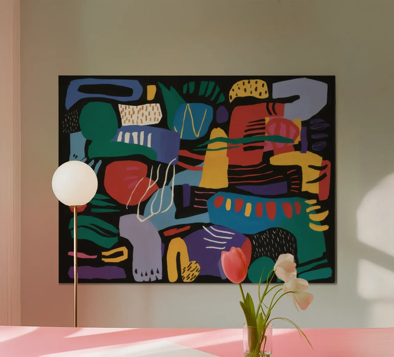 Forme cubiste di Carnevale poster da Frame Aura
