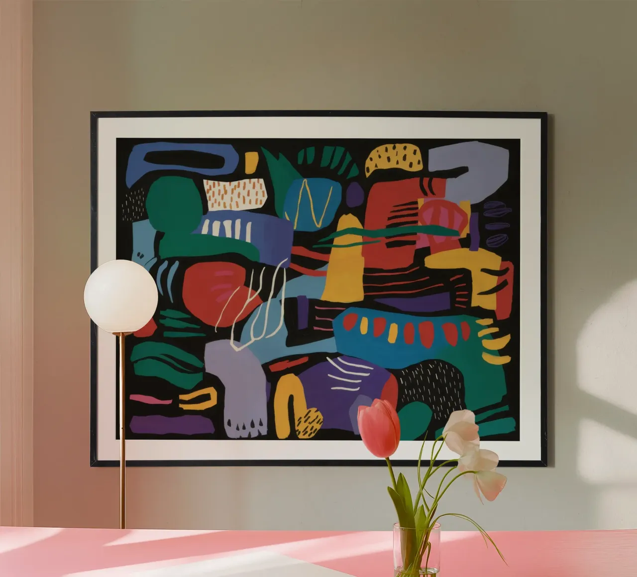 Forme cubiste di Carnevale poster da Frame Aura