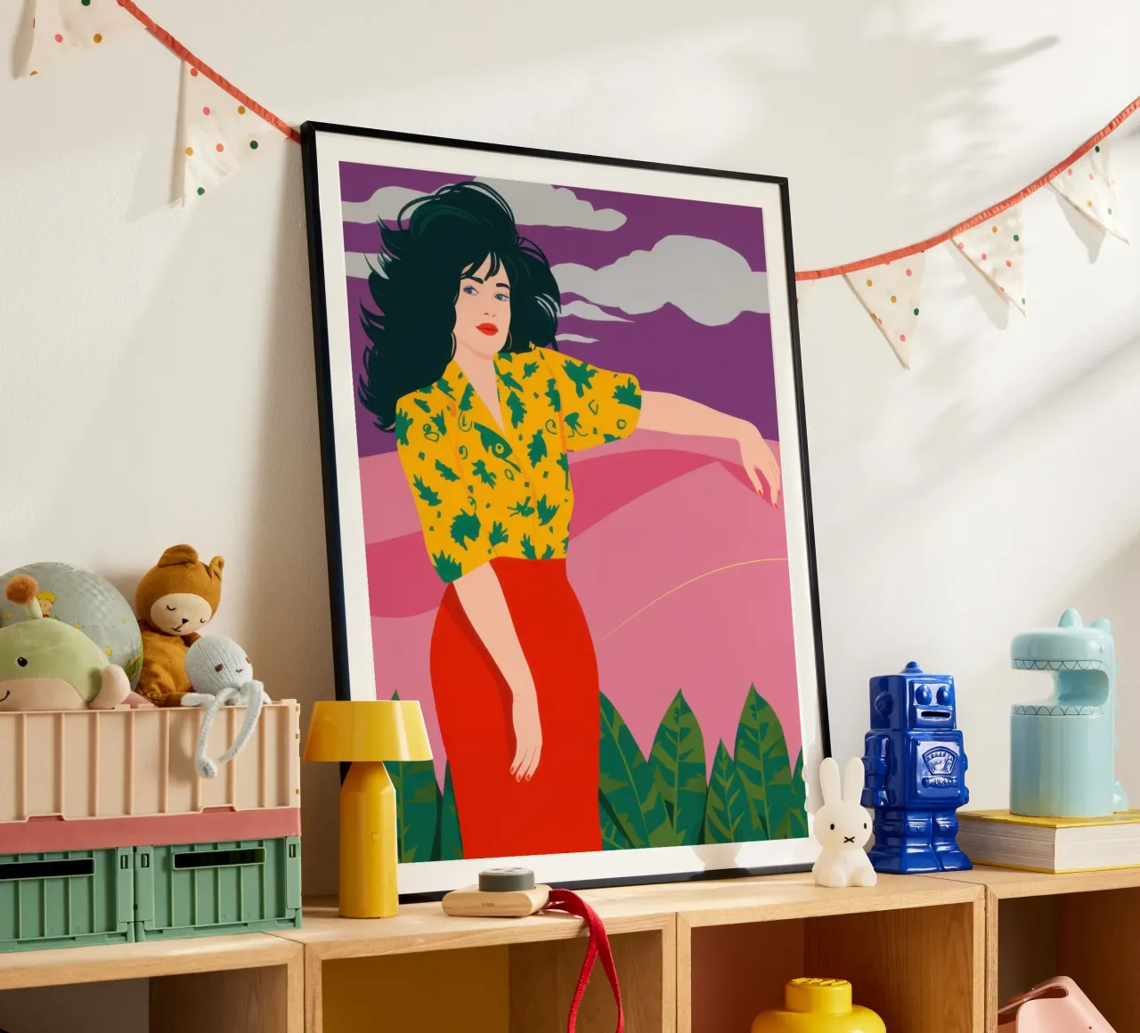 Divano rosa Serenity poster da Frame Aura