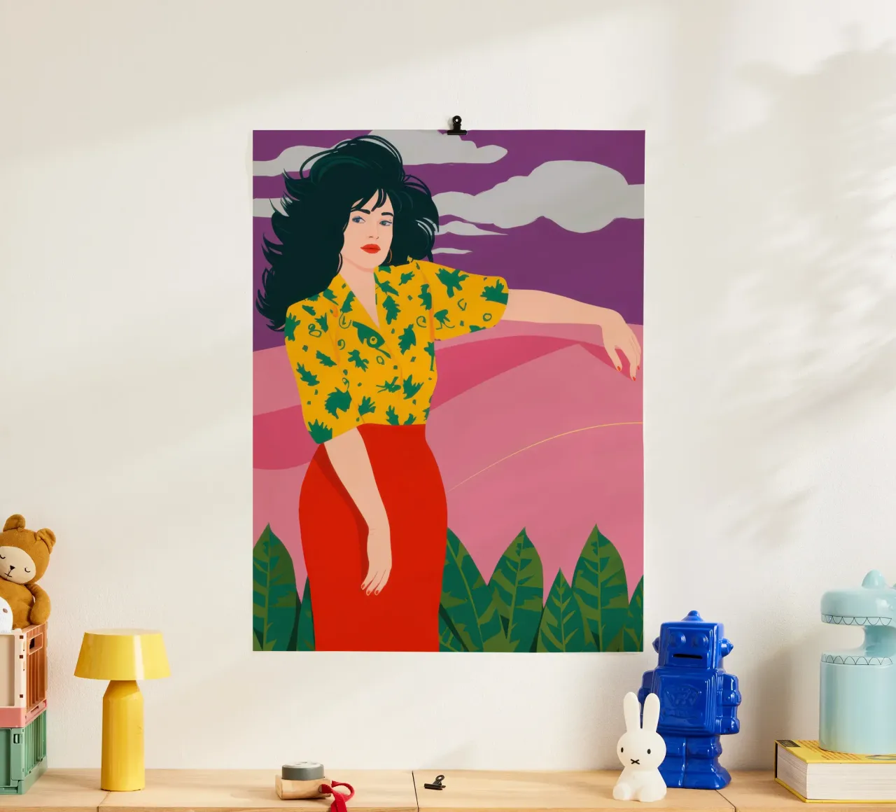 Divano rosa Serenity poster da Frame Aura