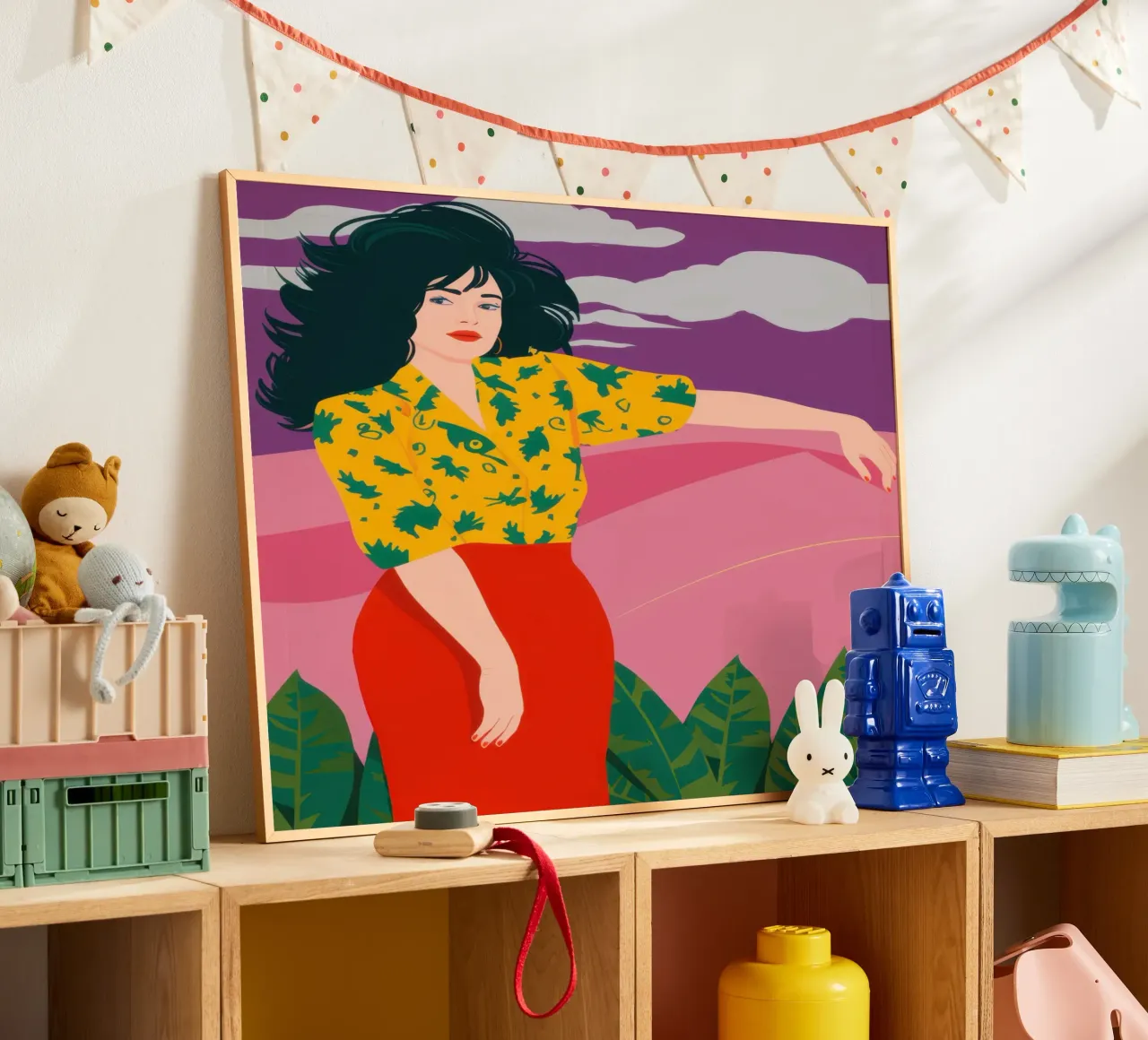 Divano rosa Serenity poster da Frame Aura