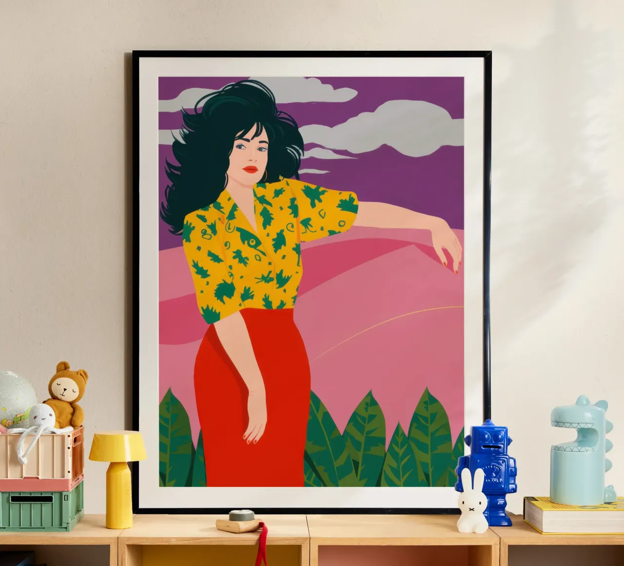 Divano rosa Serenity poster da Frame Aura