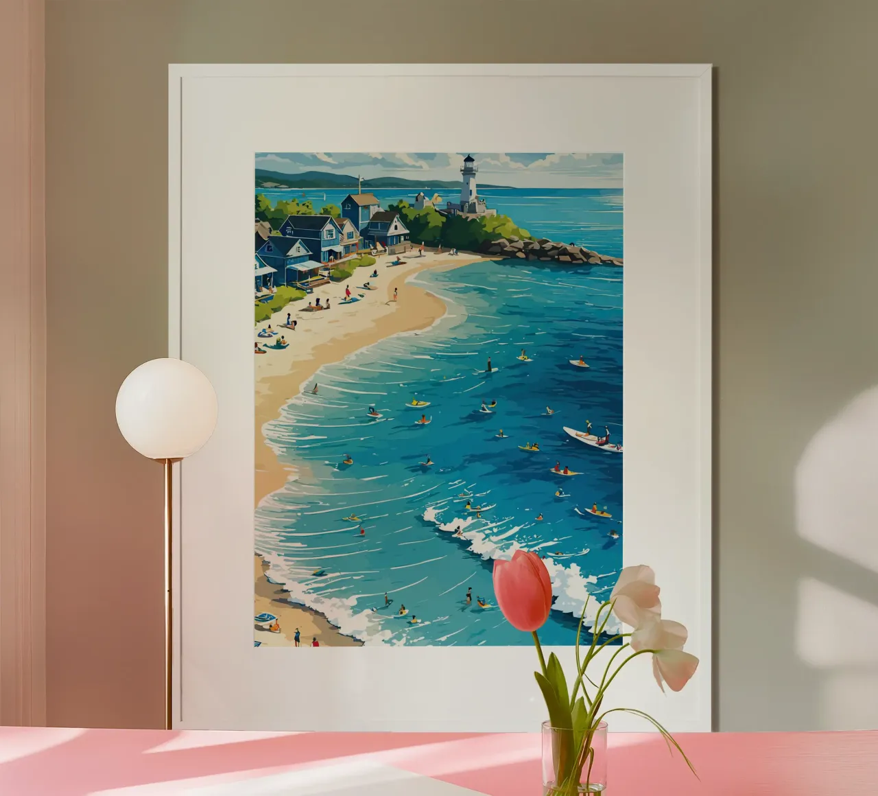 Vibrant Summer Beach Activities poster da Dumery Art
