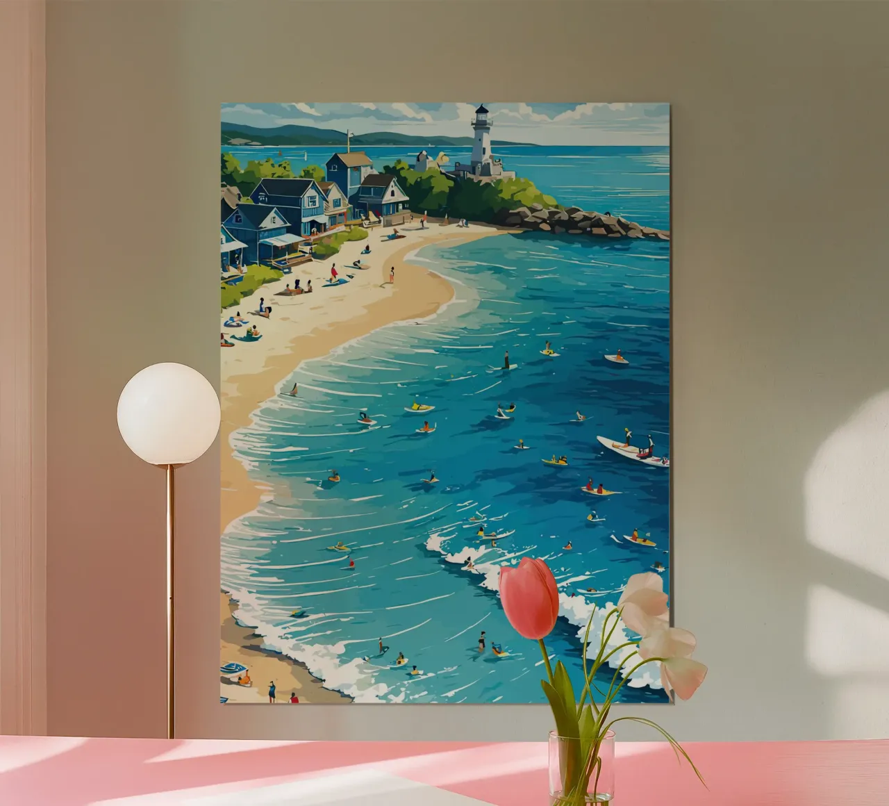 Vibrant Summer Beach Activities poster da Dumery Art