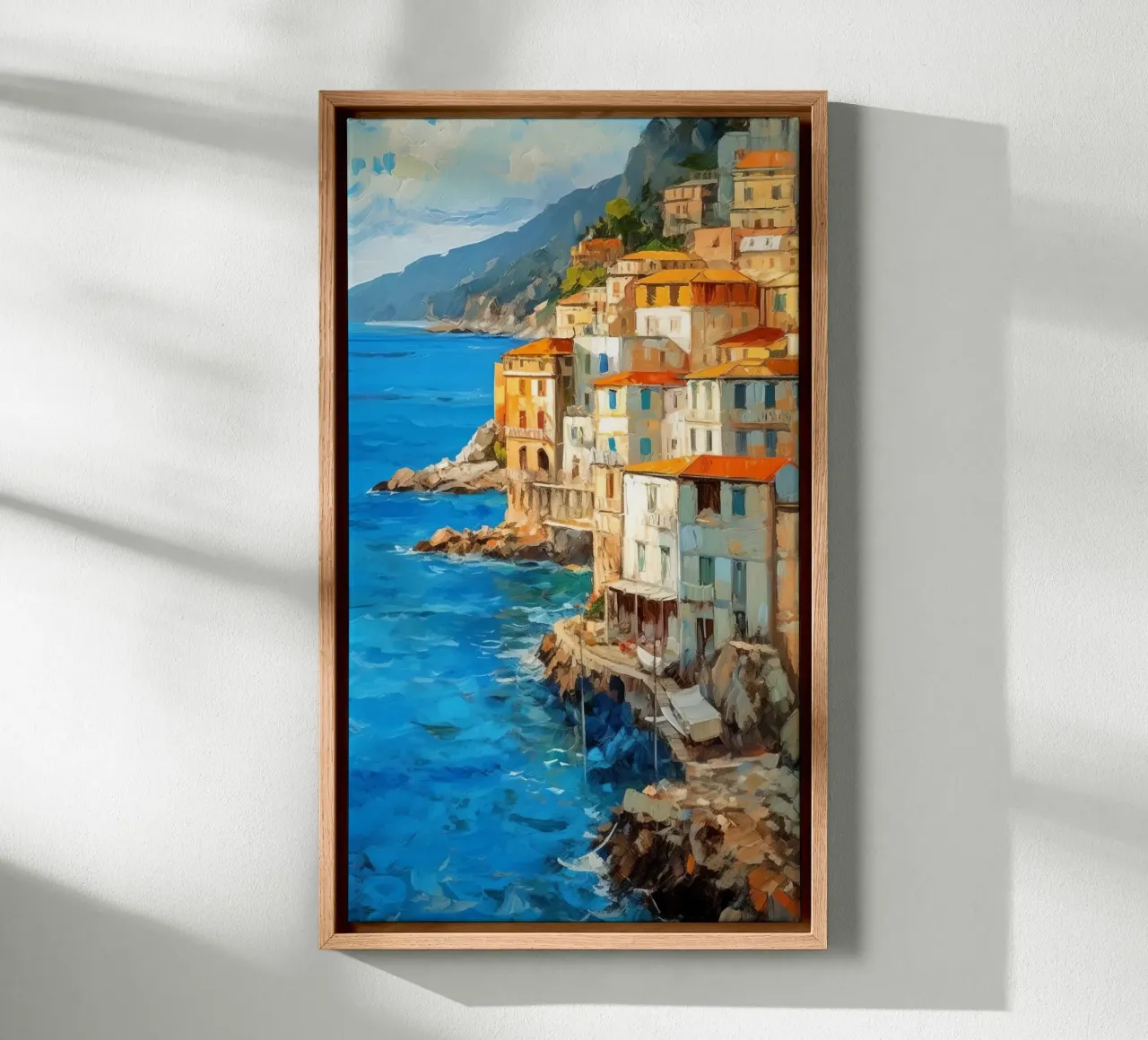 Amalfi tela con Cornice a cassetta da Artsy Bessy