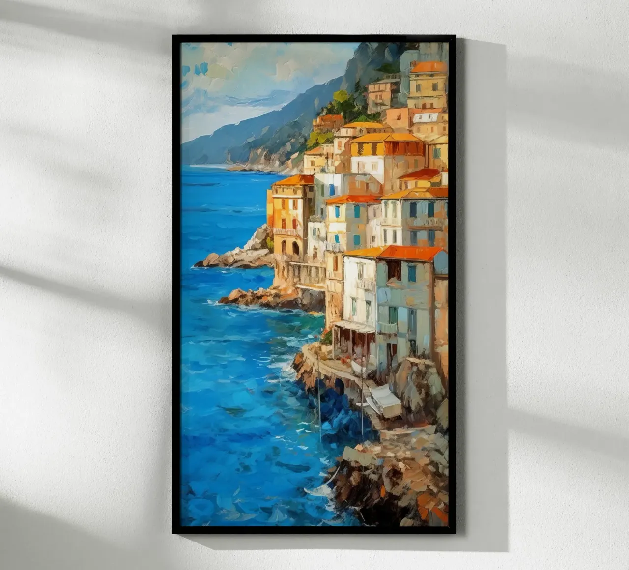 Amalfi poster con telaio in legno da Artsy Bessy