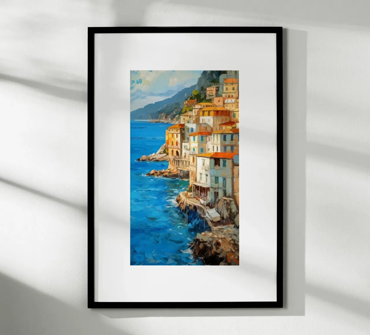 Amalfi poster con telaio in legno da Artsy Bessy