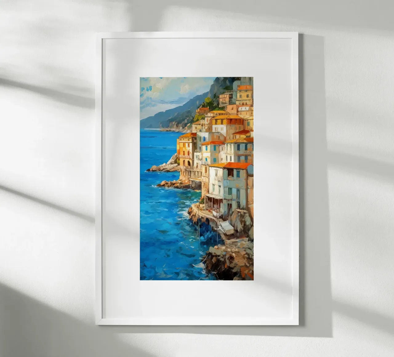 Amalfi poster con telaio in legno da Artsy Bessy