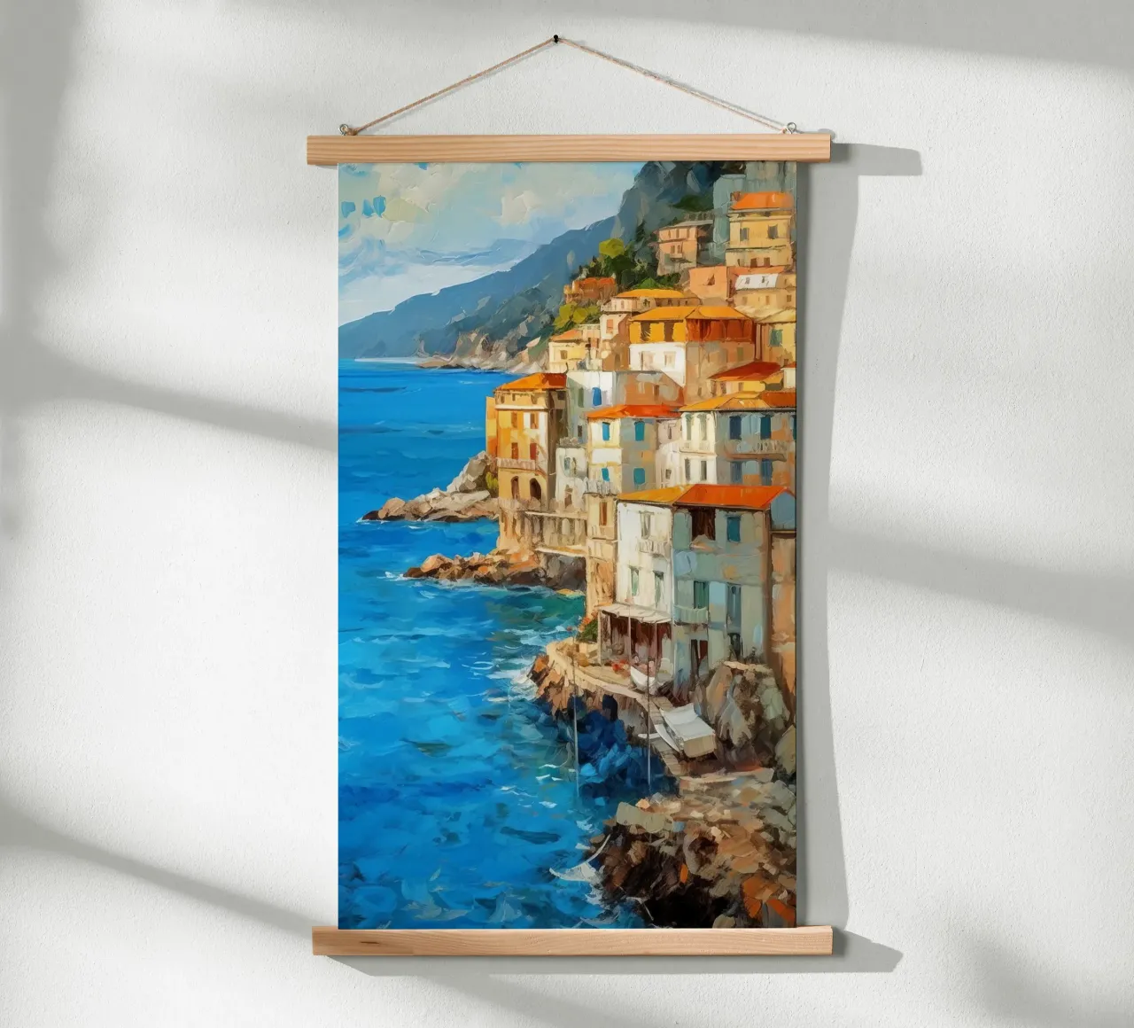 Amalfi poster con telaio in legno da Artsy Bessy