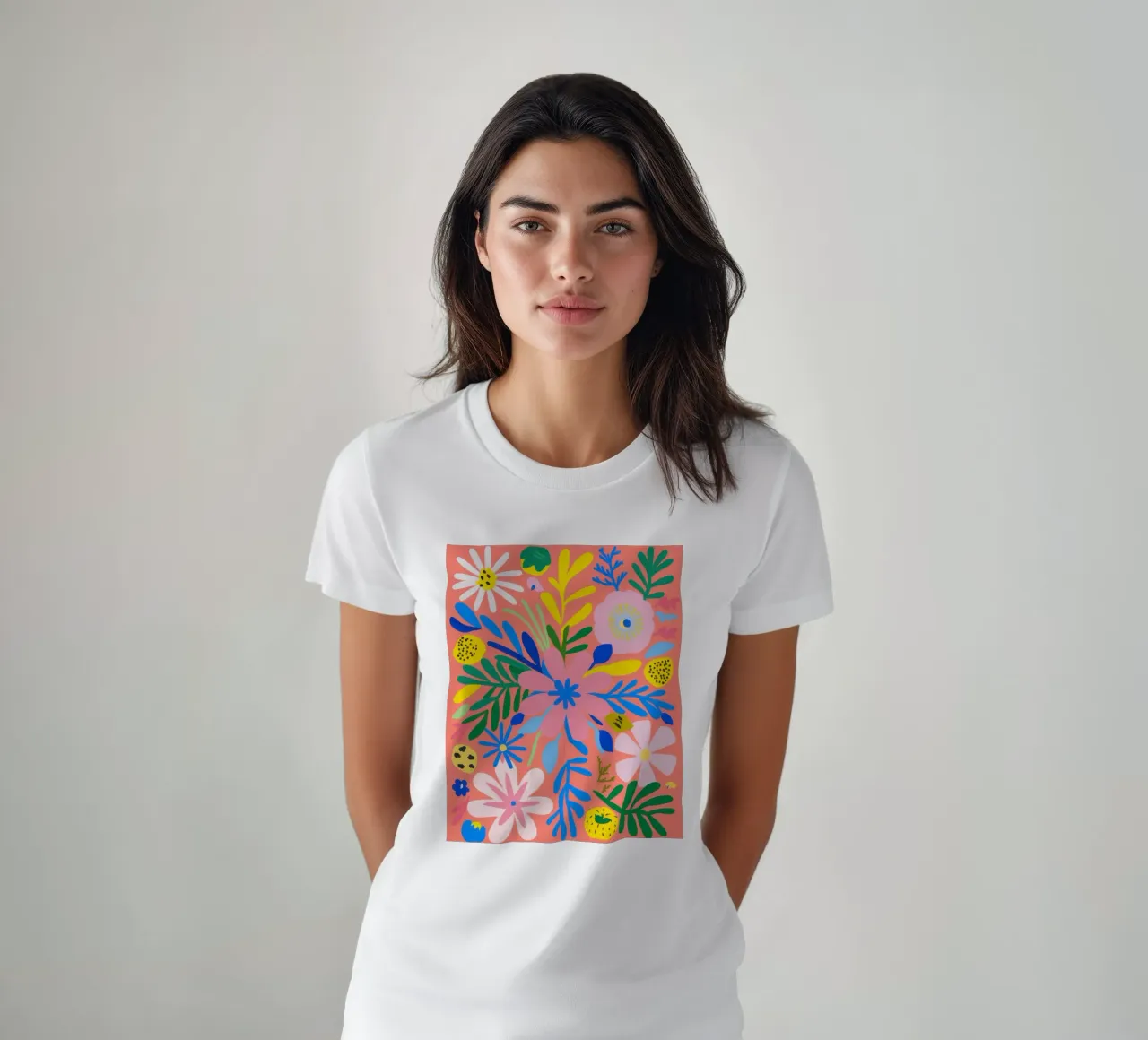 Fioritura cromatica t-shirt da Frame Aura