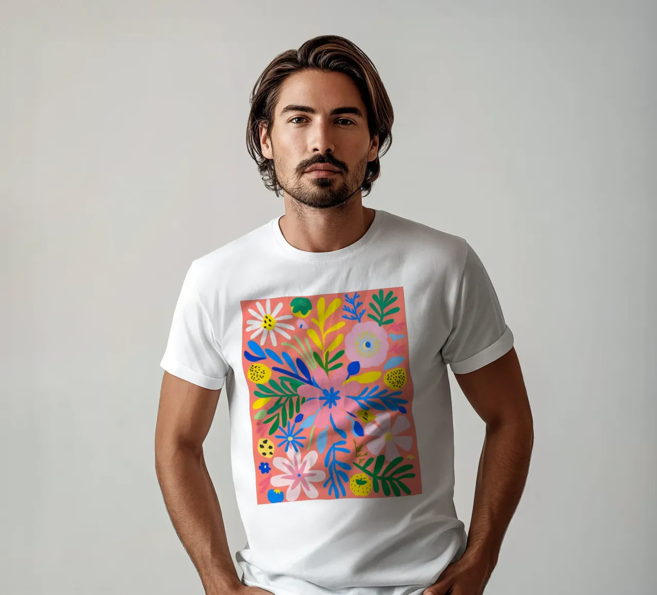 Fioritura cromatica t-shirt da Frame Aura