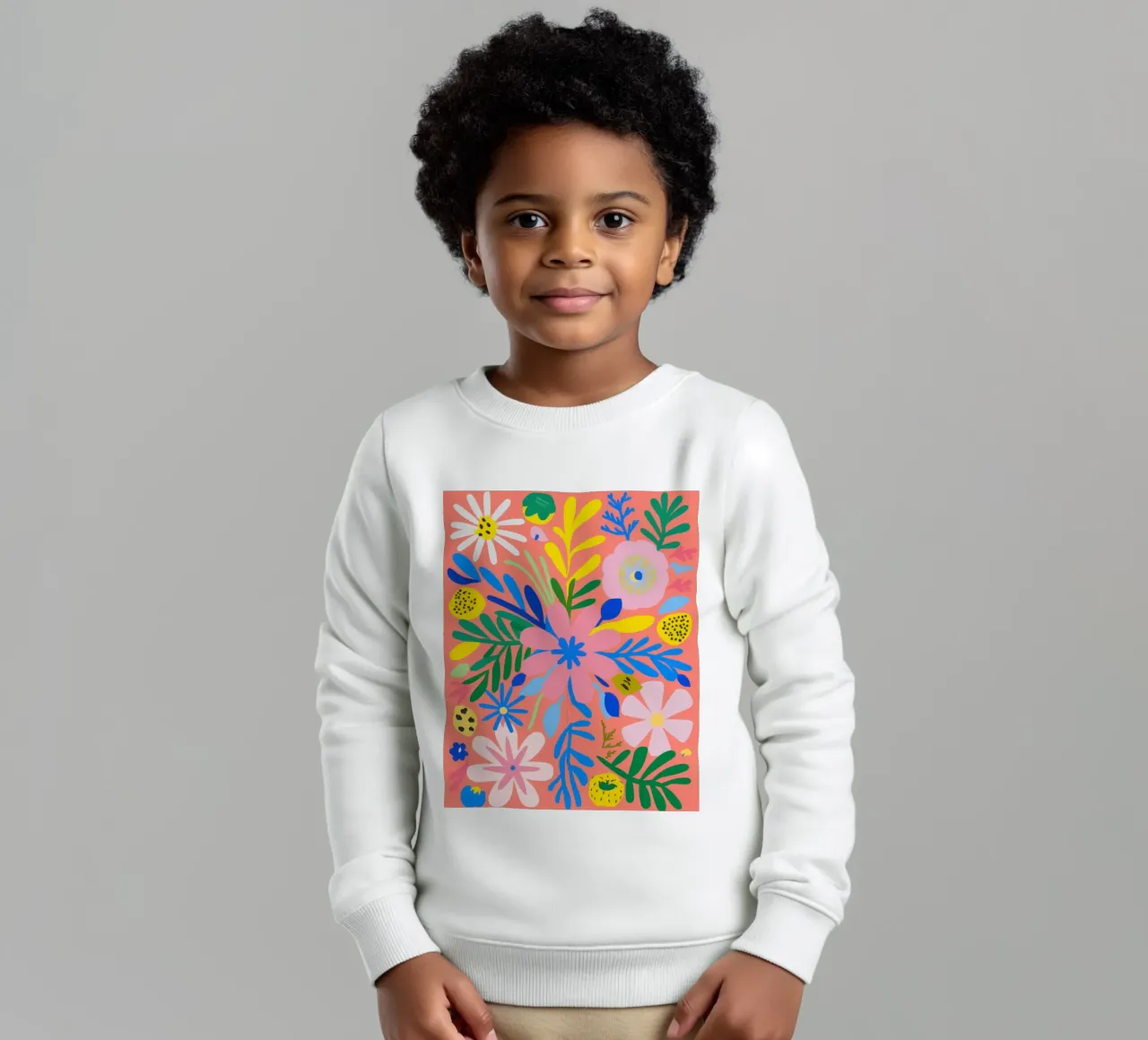 Fioritura cromatica felpa bambino da Frame Aura