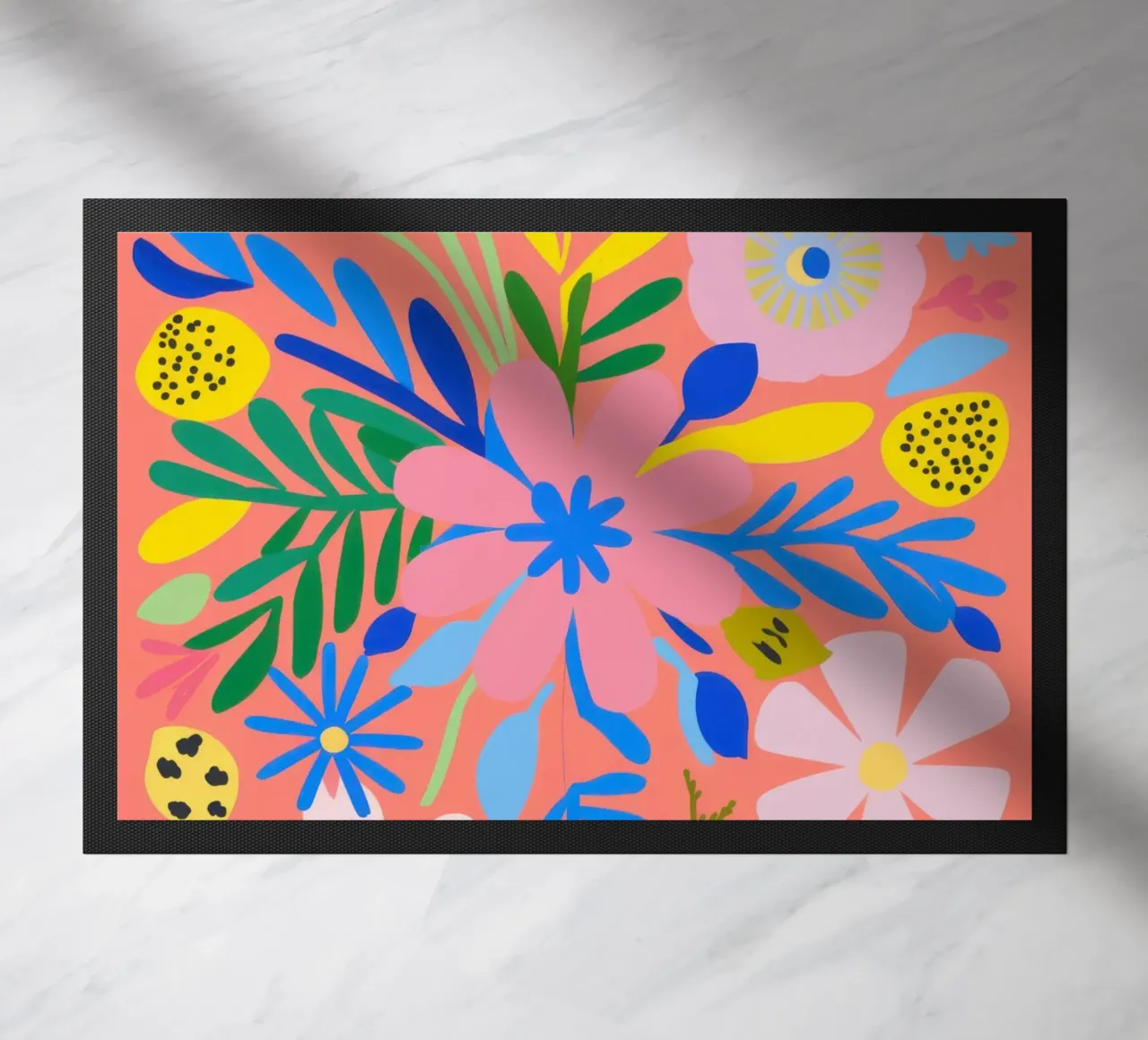 Fioritura cromatica zerbino da Frame Aura