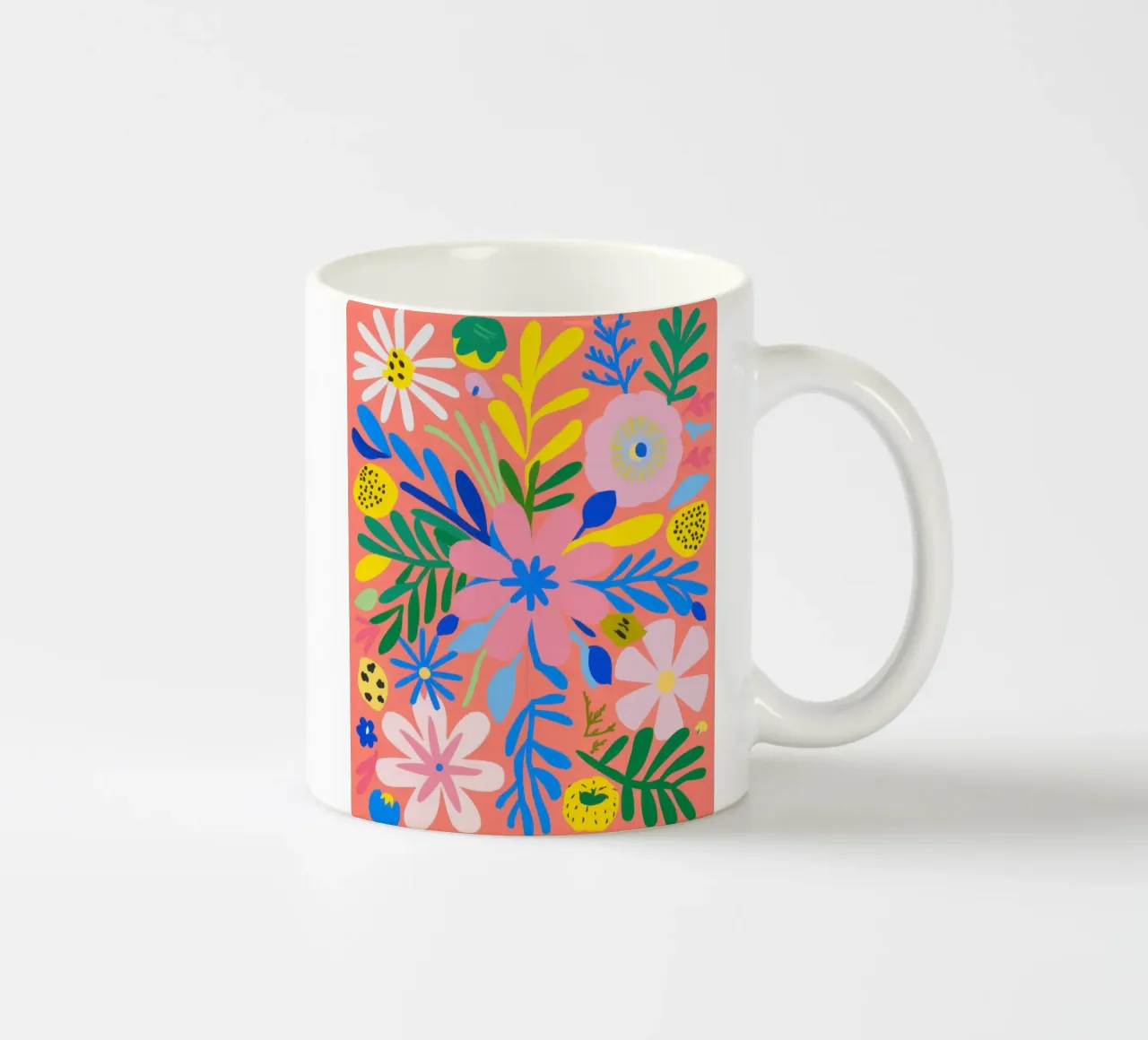 Fioritura cromatica tazza in ceramica da Frame Aura
