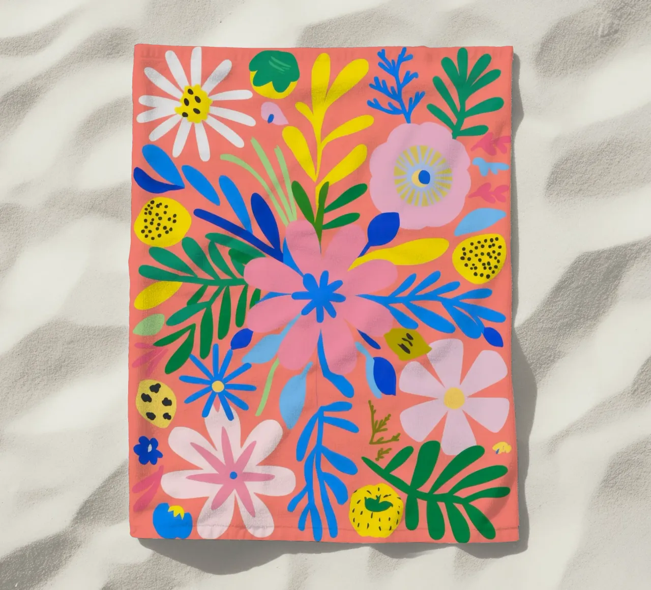 Fioritura cromatica telo mare da Frame Aura
