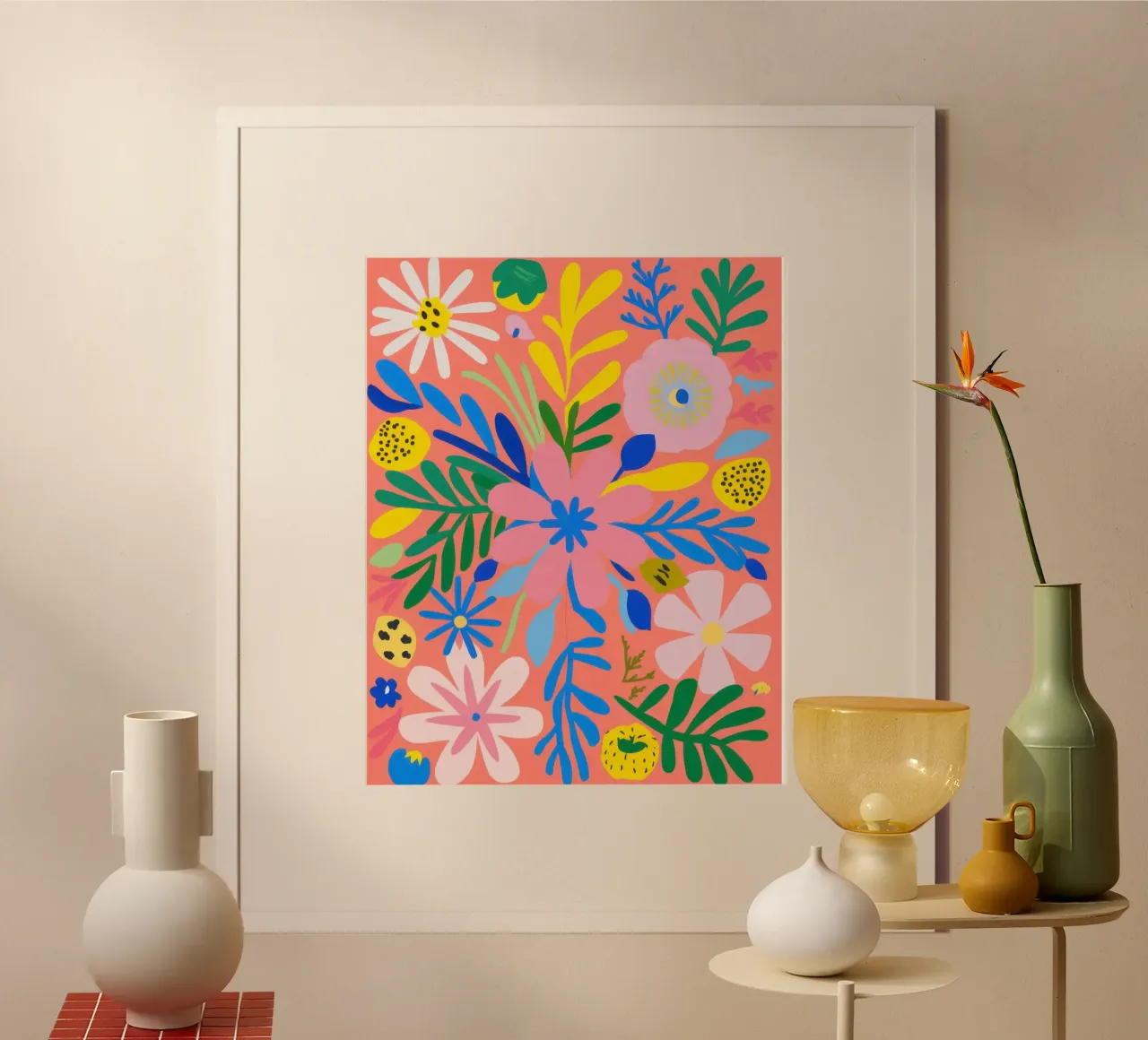 Fioritura cromatica poster da Frame Aura