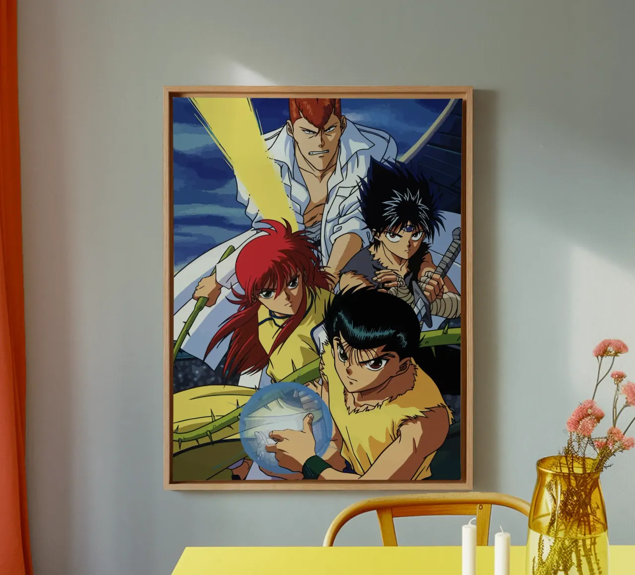 Yu Yu Hakusho canvas met Baklijst van Dumery Art