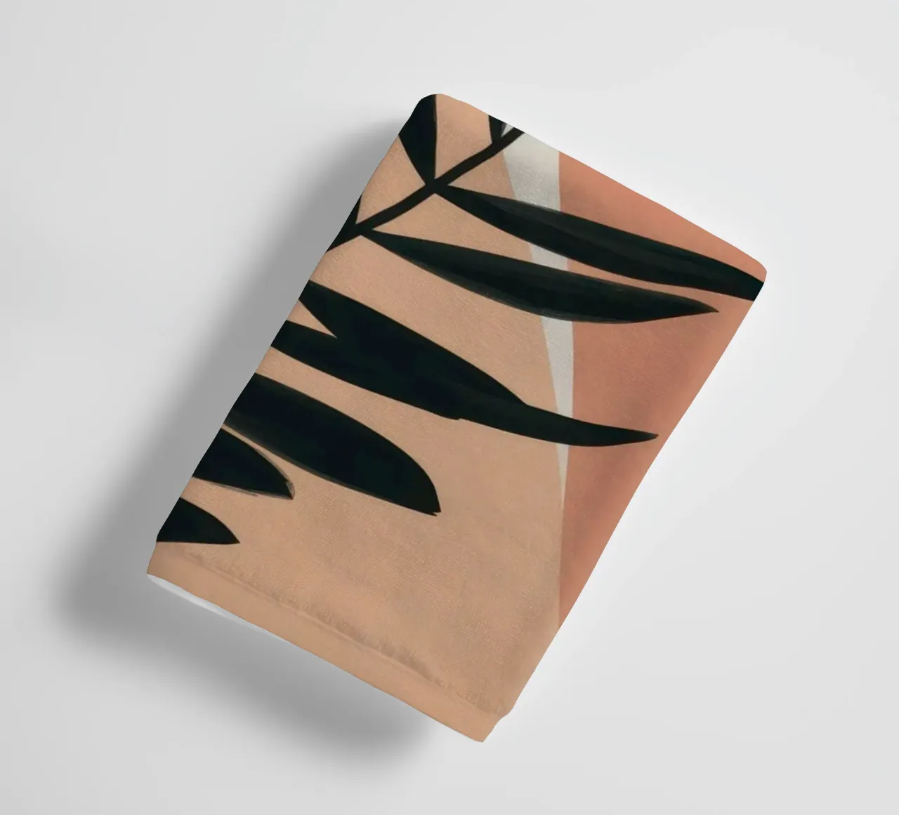 Abstracte aardse golven badhanddoek van Frame Aura