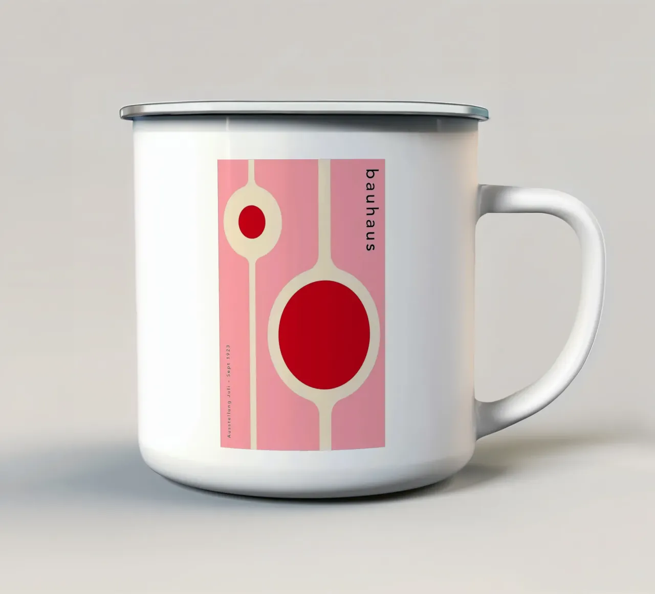 Mostra Bauhaus tazza in smalto da Narciso