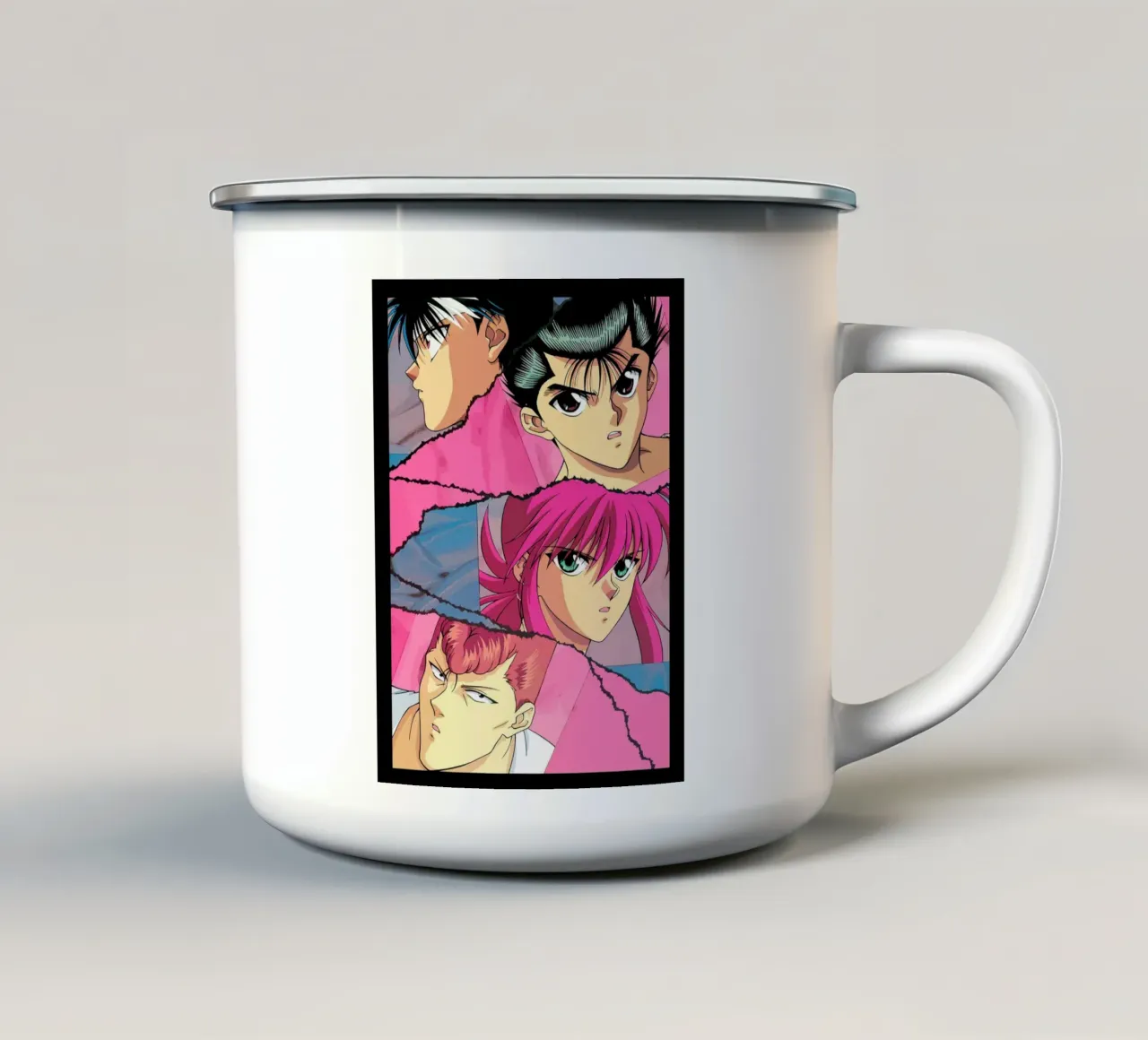 Yu Yu Hakusho tazza in smalto da Dumery Art