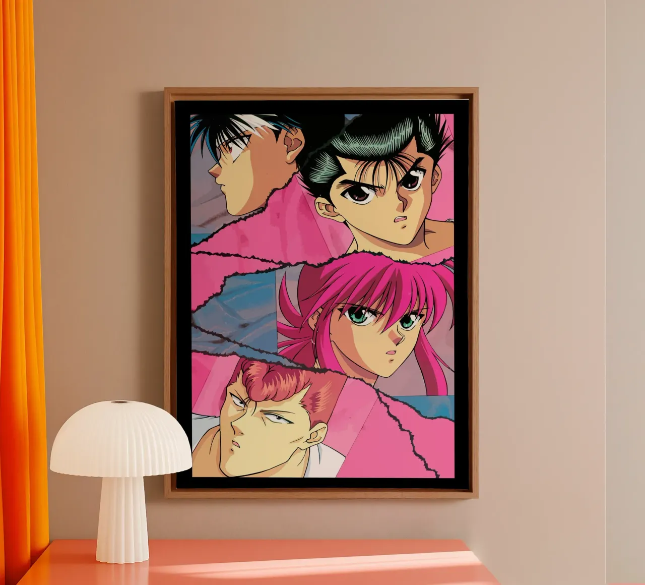 Yu Yu Hakusho canvas met Baklijst van Dumery Art