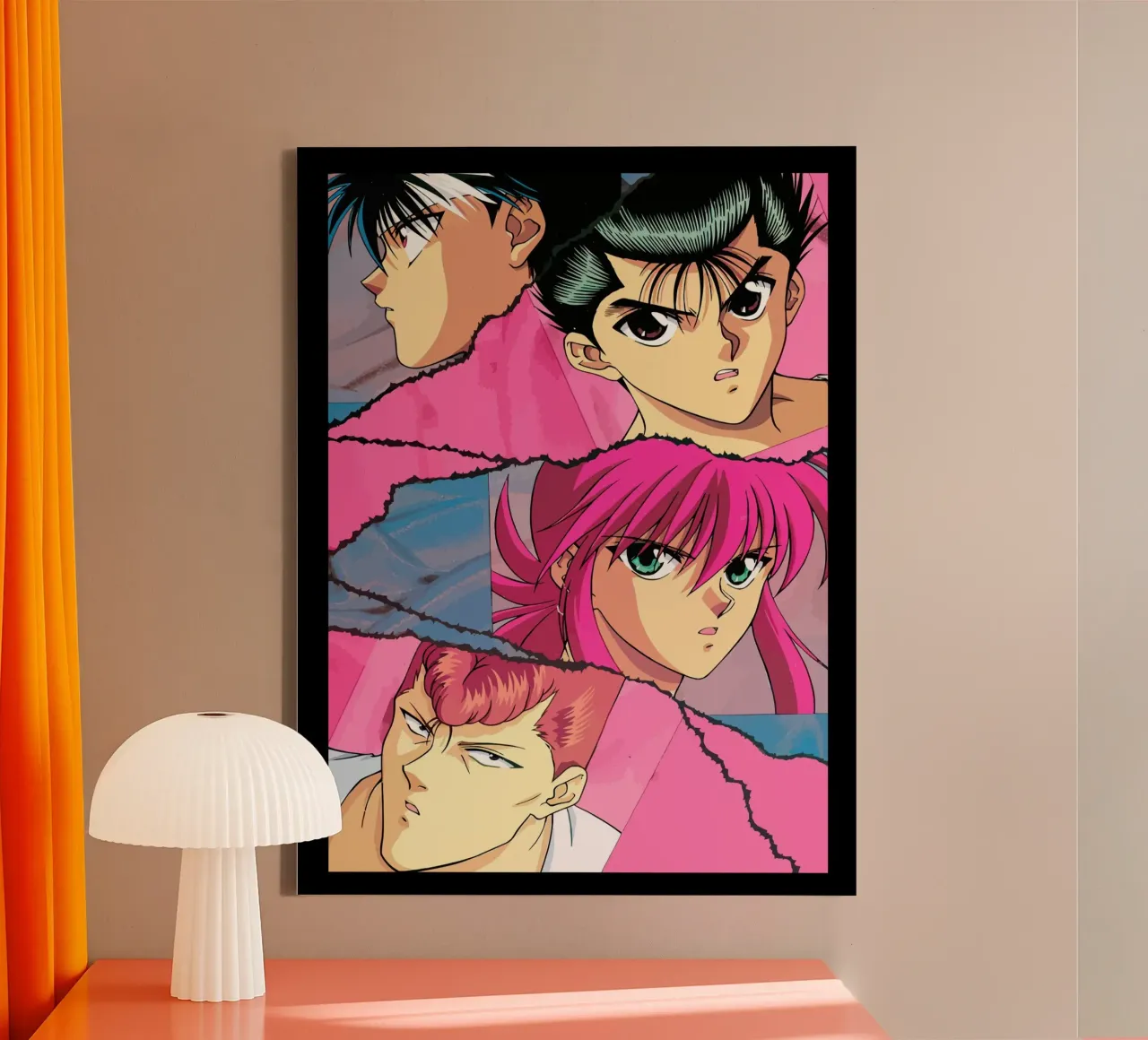 Yu Yu Hakusho canvas met Baklijst van Dumery Art