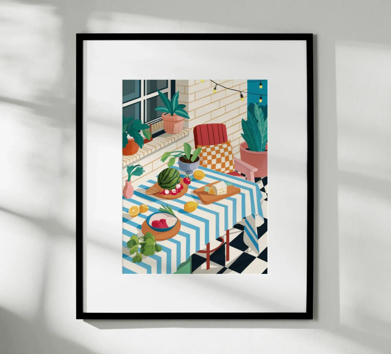 Oasi gastronomica bohémien poster da Frame Aura