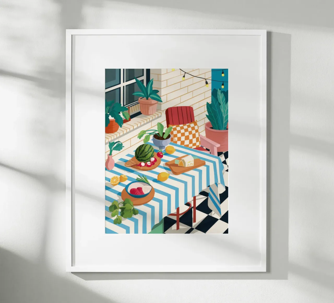 Oasi gastronomica bohémien poster da Frame Aura