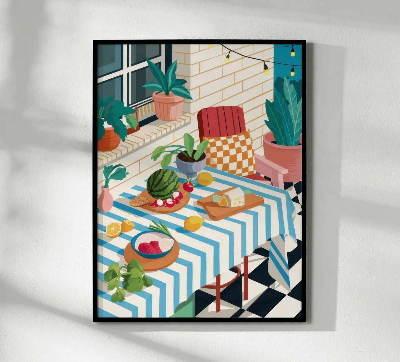 Oasi gastronomica bohémien poster da Frame Aura