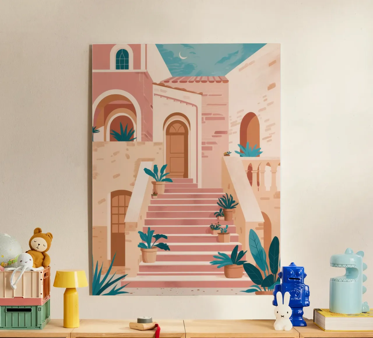 Sogni di scale in terracotta plexiglass da Frame Aura