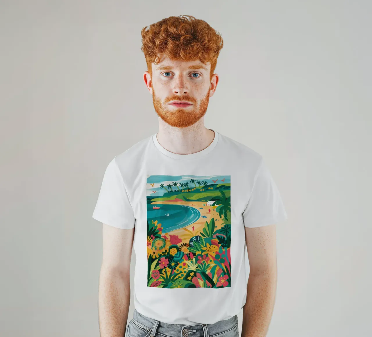 Kusttuin paradijs t-shirt van Frame Aura