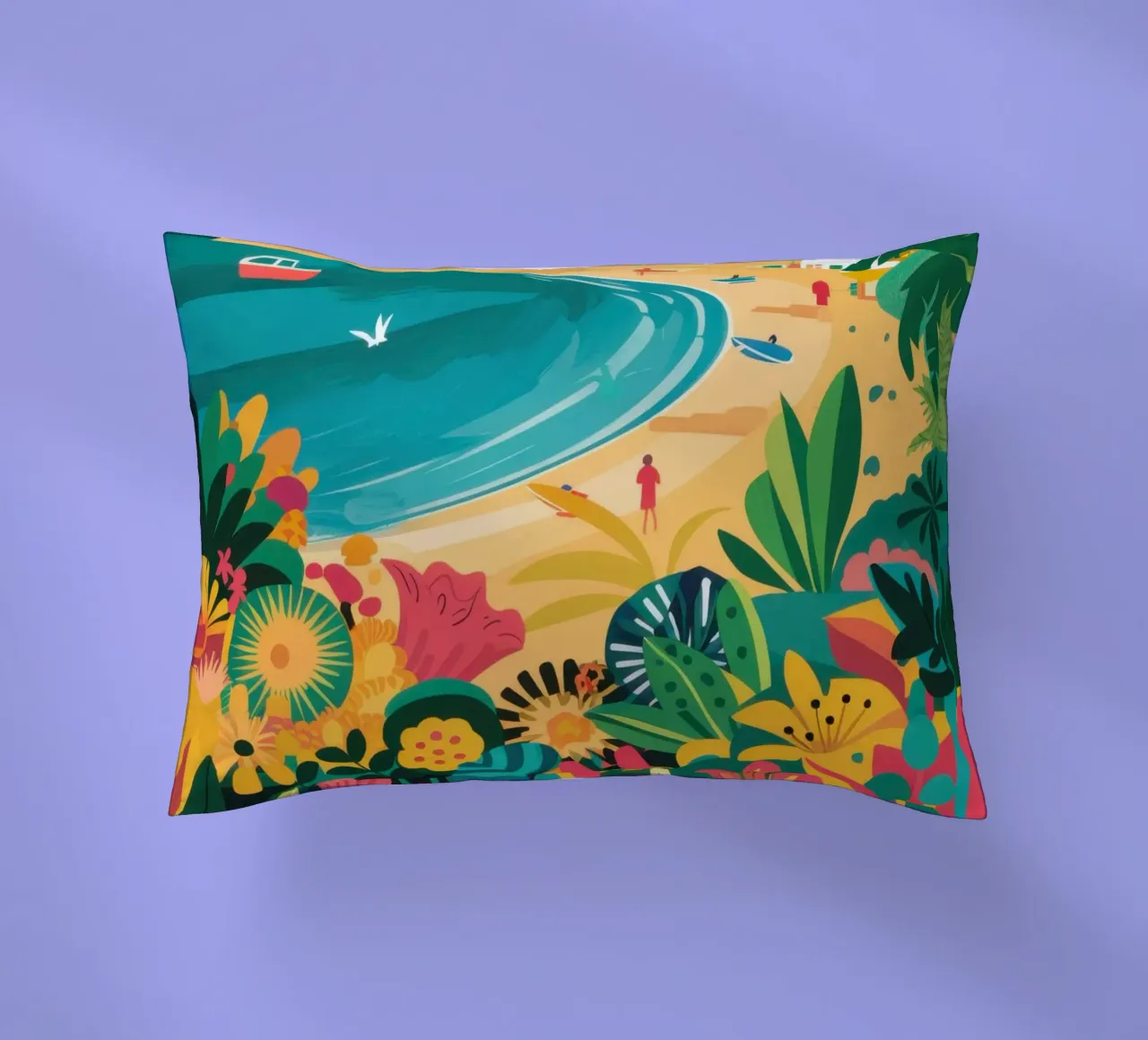 Kusttuin paradijs kussen van Frame Aura