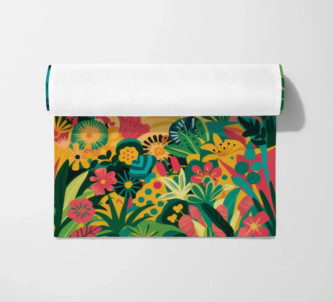 Kusttuin paradijs strandhanddoek van Frame Aura