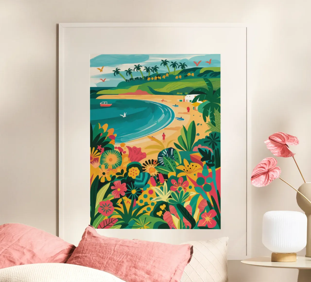 Il paradiso dei giardini costieri poster da Frame Aura