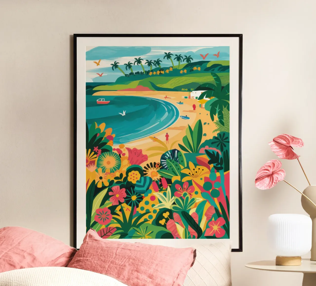Il paradiso dei giardini costieri poster da Frame Aura