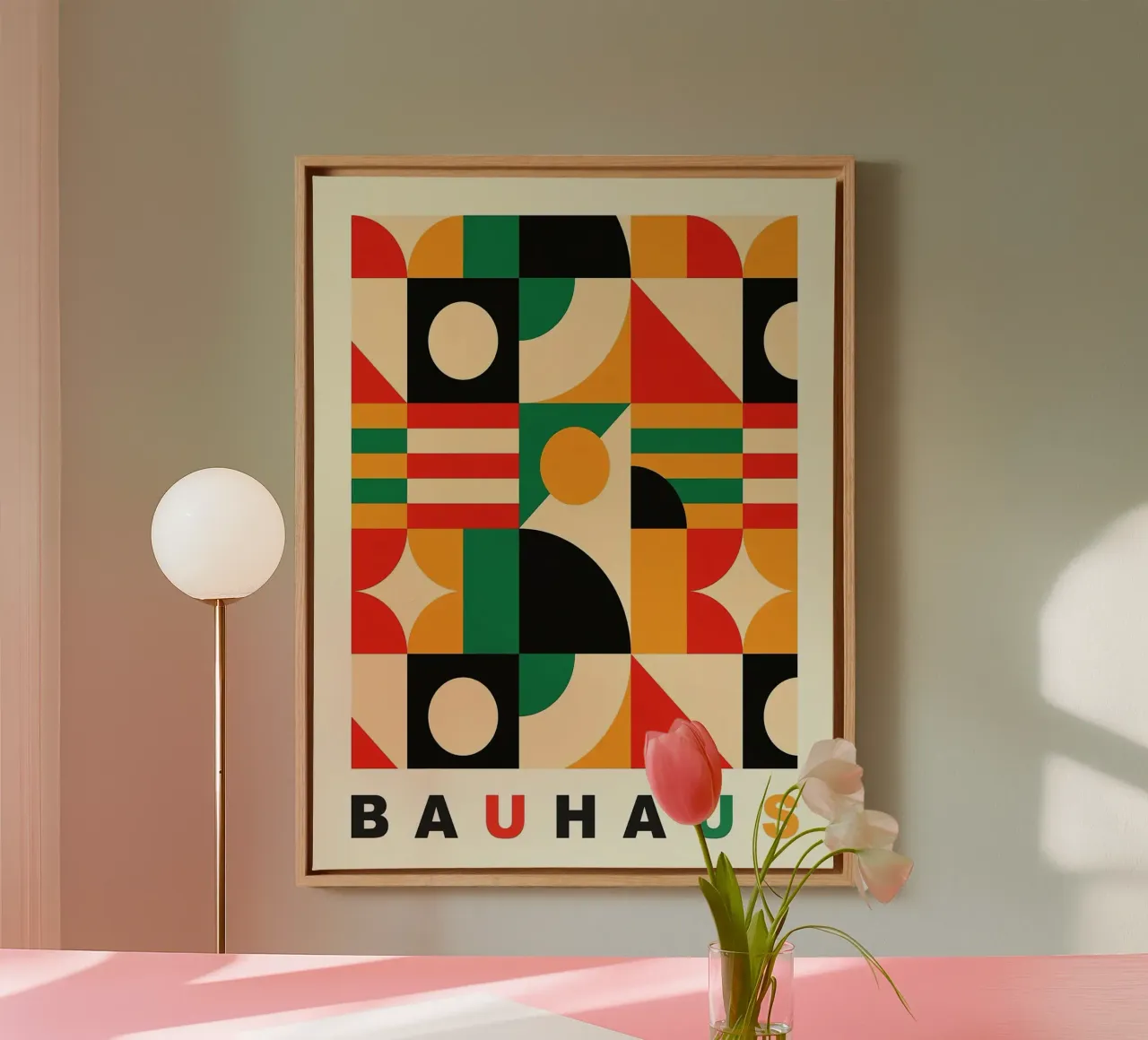 Bauhaus 1919 canvas met Baklijst van Narciso