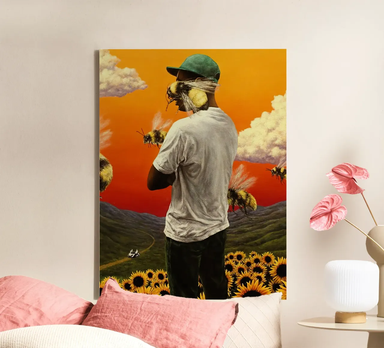 Tyler Flower Boy canvas with Floater frame by Musadad Shop