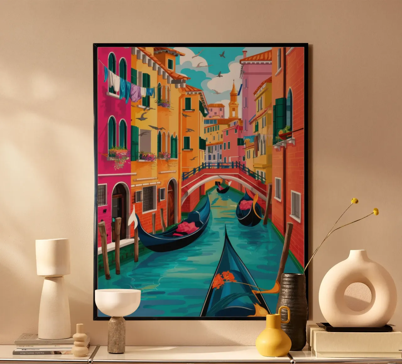 Sogno del canale veneziano poster da Frame Aura