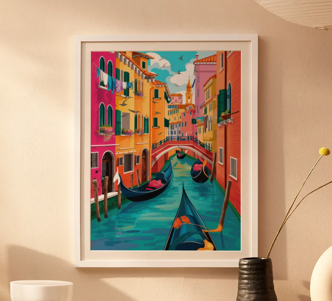 Sogno del canale veneziano poster da Frame Aura