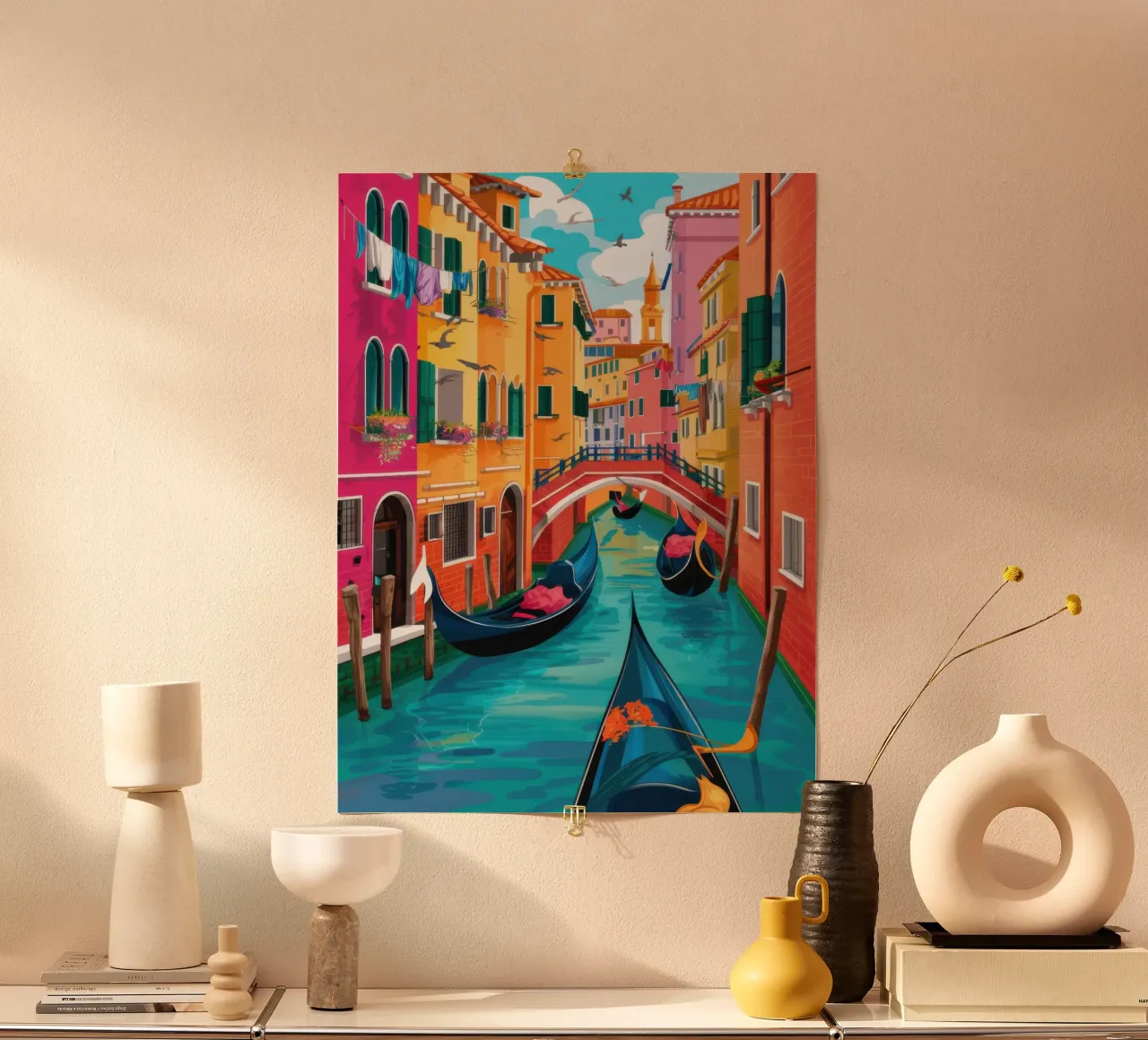 Sogno del canale veneziano poster da Frame Aura