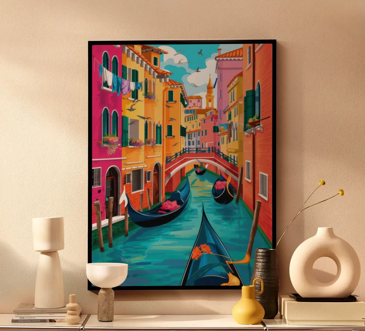 Sogno del canale veneziano poster da Frame Aura
