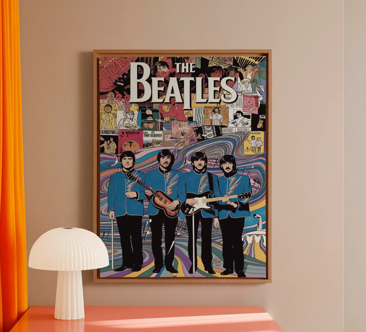 The Beatles canvas met Baklijst van Musadad Shop