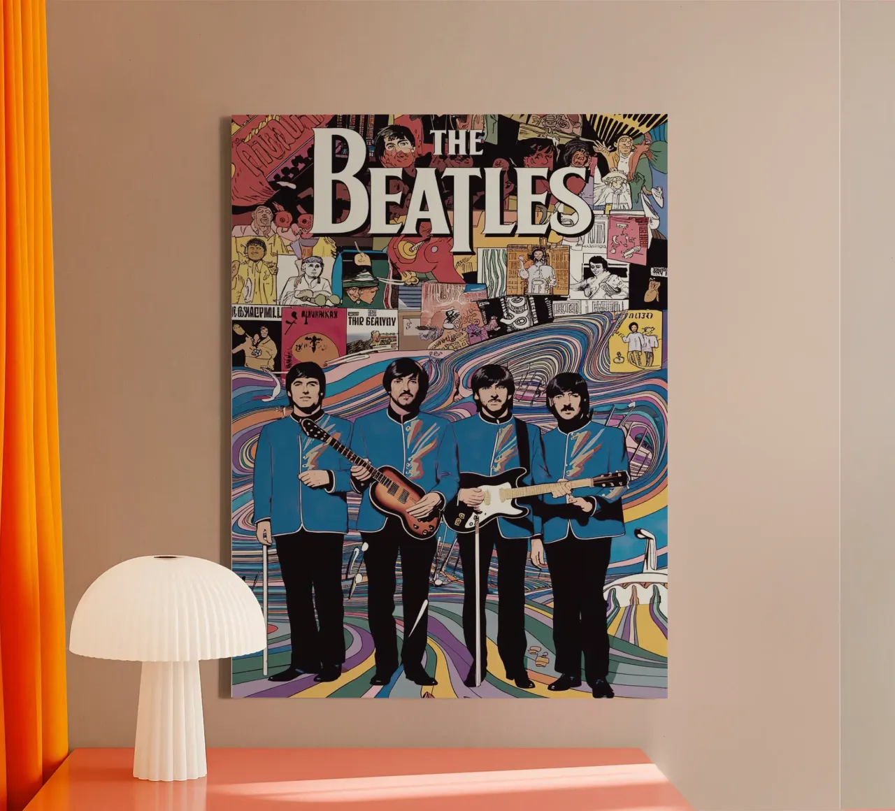 The Beatles canvas met Baklijst van Musadad Shop