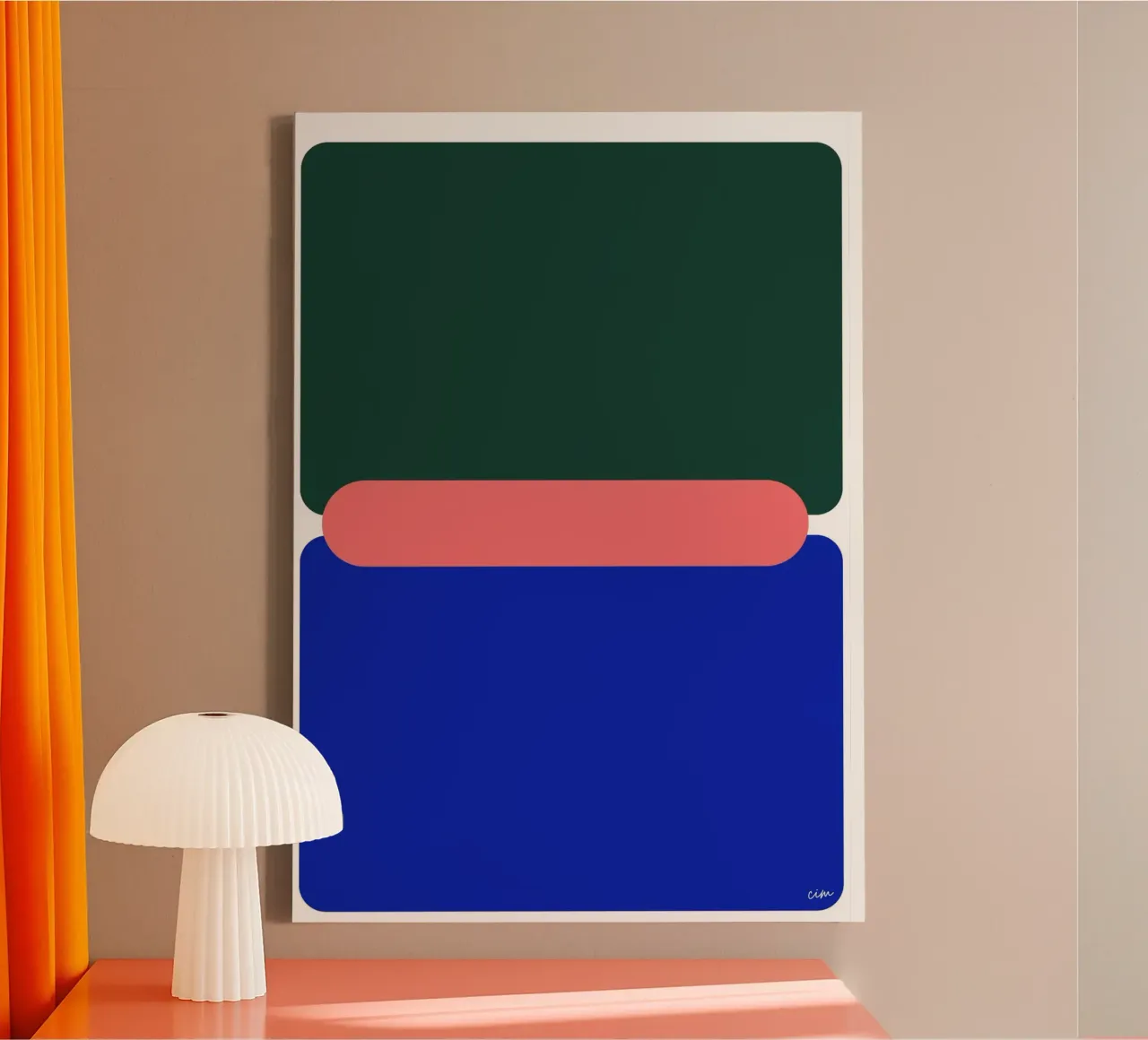 l'abstrait de Caroline tela con Cornice a cassetta da cim_art