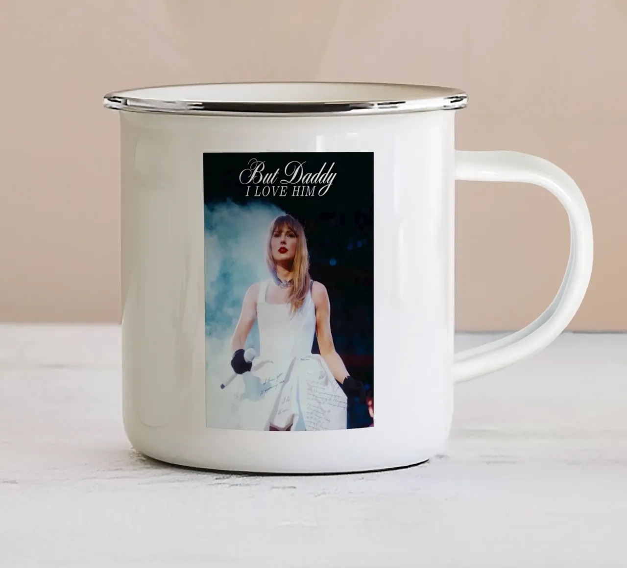 Taylor Swift tazza in smalto da Musadad Shop